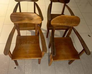 WGG023 (4) Solid Wood Chairs by Kini Ziegner