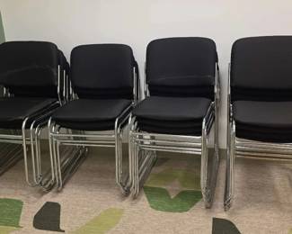 WGG011 Chrome Padded Armless Chairs (15)