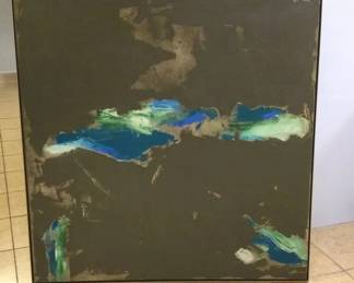 WGG362 Large Framed Abstract Art Painting