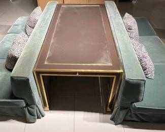 WGG061 (2) Sofas With 4 Pillows And 1 Display Table