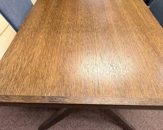 WGG757 Executive Wood Desk with (4) Fabric lined chairs