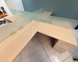 WGG743 L-Shaped Desk Bundle of Four