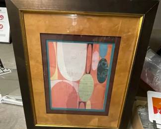 WGG601 Framed Abstract Print