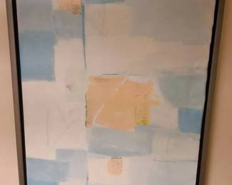 WGG364 Framed Abstract Painting Signed by Artist