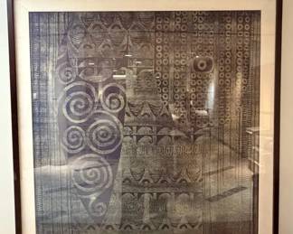 WGG033 Beautiful Pacific Islander Fabric Art Piece