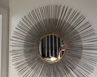 PAIR SUNBURST MIRRORS