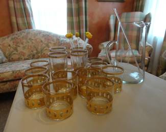 VTG 60's Culver Antigua Barware (excellent condition)