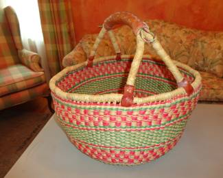 Bolga Market Basket (Ghana) Woven with elephant grass and durable