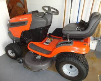 Husqvarna Mover YTH18542 (42" blade) Housed inside and running like a charm! Available for pre sale $1,500