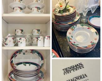 Vintage Tienshan Fine China " Magnolia"