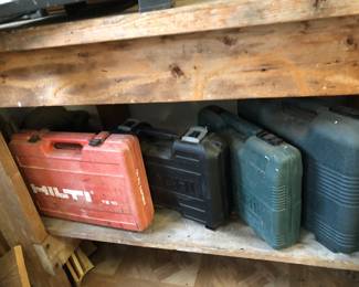 Hilti and Hitachi drills and nailers
