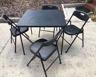 Costco card table and chairs
