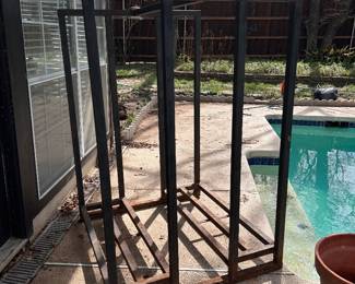 log/wood stacker for fireplace