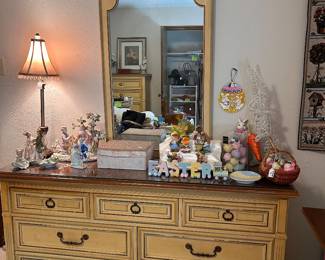 STANLEY french provincial dresser and mirror