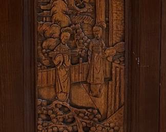 panel carving detail