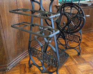 antique treadle sewing machine cast iron base, HOUSEHOLD