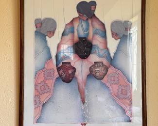 framed southwestern art