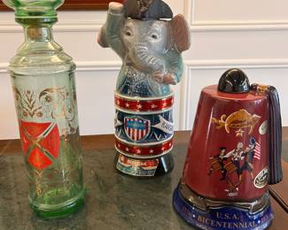 vintage liquor bottles