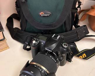NIKON 35mm camera, lens, case