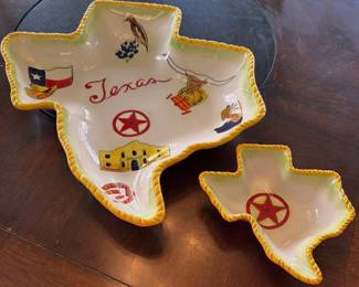 TEXAS CHIP 'N DIP pottery