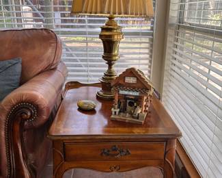 solid wood end table