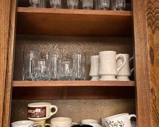 glassware, mugs