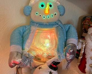 crazy filament snowman