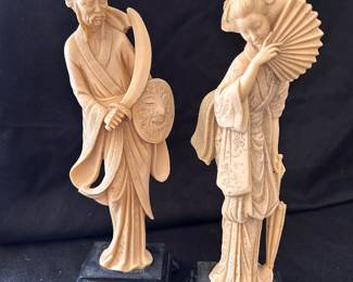 lovely carved Asian figurines