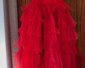 red tulle dress/costume