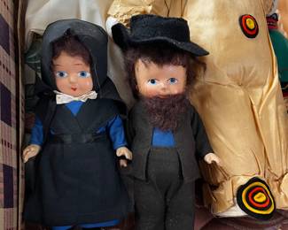 Vintage Ammish Couple Dolls 