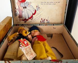 R&B Antique Composition Dutch Boy & Girl Dolls