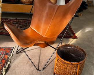 Vintage Leather Butterfly Chair