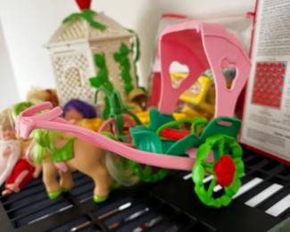 Vintage Strawberry Shortcake Horse and Carriage 