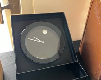 Movado Round Wall Clock Back Museum 