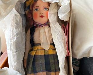 Vintage Chad Valley Doll 1920s-40s