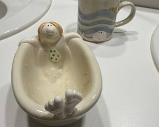 Vintage Fitz & Floyd Soap Dish and Mug 