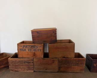 Vintage Ammunition Shipping Crates 