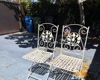 Metal outdoor chairs