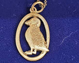 Shetland Silvercraft Puffin Pendant Necklace