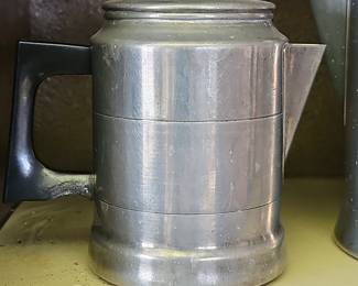 Vintage Comet Aluminum Percolator Coffee Pot with Glass Knob