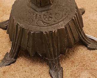 Vintage Candelabra Floor Lamp with Fluted Base