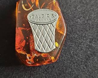 BC "Žalgiris" Kaunas Amber Pendant