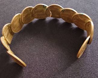 Coin Cuff Bracelet - Lincoln Cents