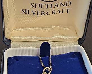 Shetland Silvercraft Puffin Pendant Necklace