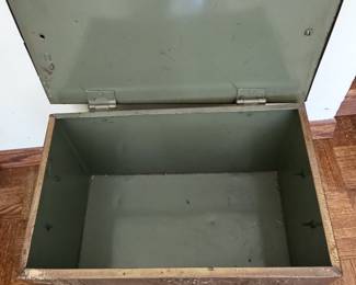 Antique Embossed Brass Coal Scuttle/Box with Tudor House and Pastoral Scenes