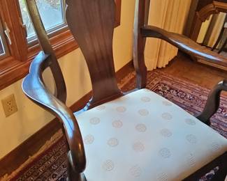 Mahogany Queen Anne Style Dining Chair with Shell Carving