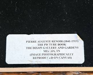 Pierre Auguste Renoir "The Picture Book" Reproduction