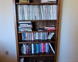 Solid Oak Bookcase with Arched Top