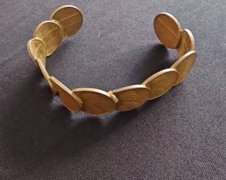 Coin Cuff Bracelet - Lincoln Cents