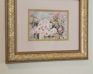 Framed Rhododendron Watercolor Print by Mary Booth Cabot